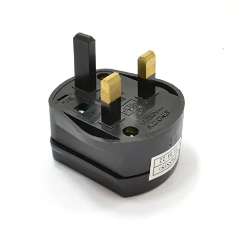 Kenable Rasierer Adapter UK Stecker 1A schwarz Kabel
