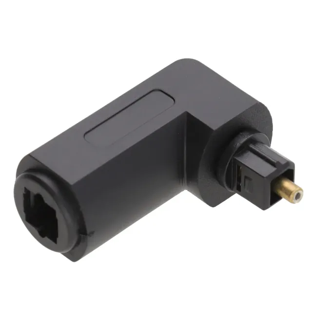 kenable Toslink Adapter Buchse auf Winkel-Stecker 360° drehbar